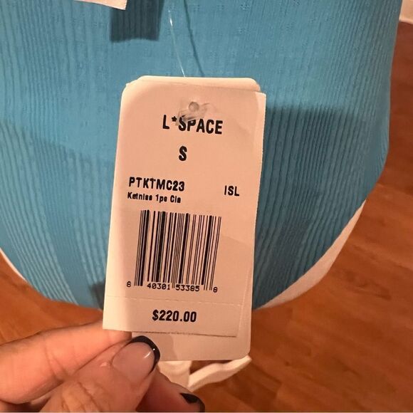 NWT L*Space women's Katniss one piece swimsuit size small in blue - Picture 10 of 11